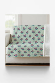 Hippo Harbor Sherpa Blanket