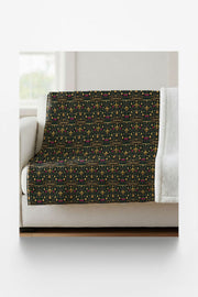 Louisiana French Quarter Flourish Sherpa Blanket