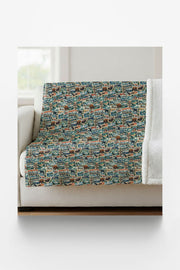 Alaska Postcard Memories Sherpa Blanket