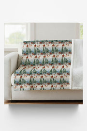 Evergreen Equestrian Sherpa Blanket