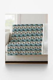 Frenchie Pirouettes Sherpa Blanket
