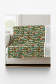 Virginia Postcard Memories Sherpa Blanket