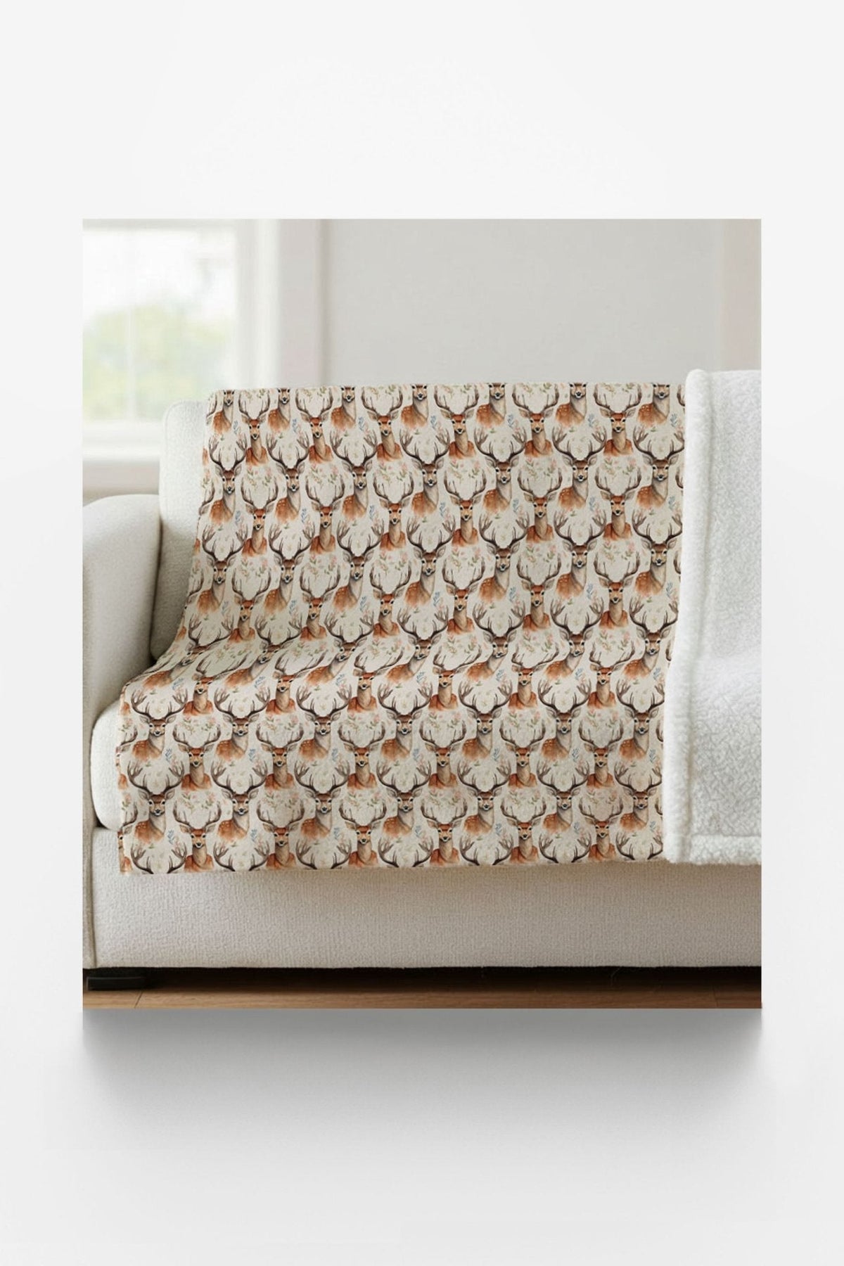 Woodland Grace Sherpa Blanket