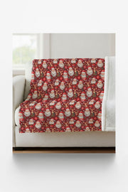 Holiday Hoopla With Santa Sherpa Blanket