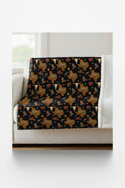 Texas Lone Star Luxe Sherpa Blanket