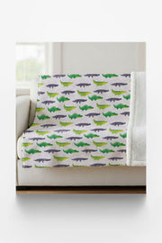 Swampy Smiles Sherpa Blanket