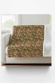 Iowa Flora & Fauna Sherpa Blanket