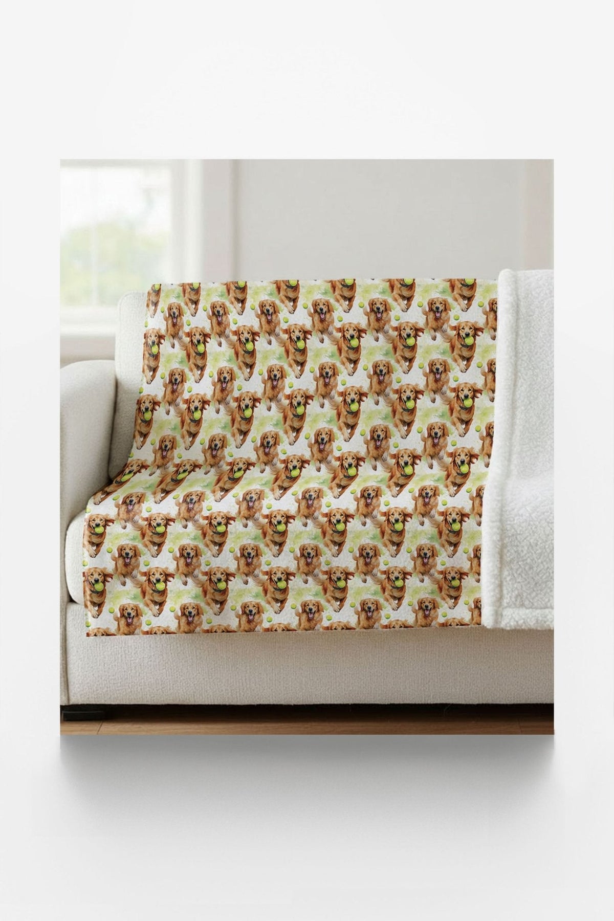 Golden Playtime Sherpa Blanket
