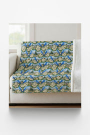 Idaho Flora & Fauna Sherpa Blanket
