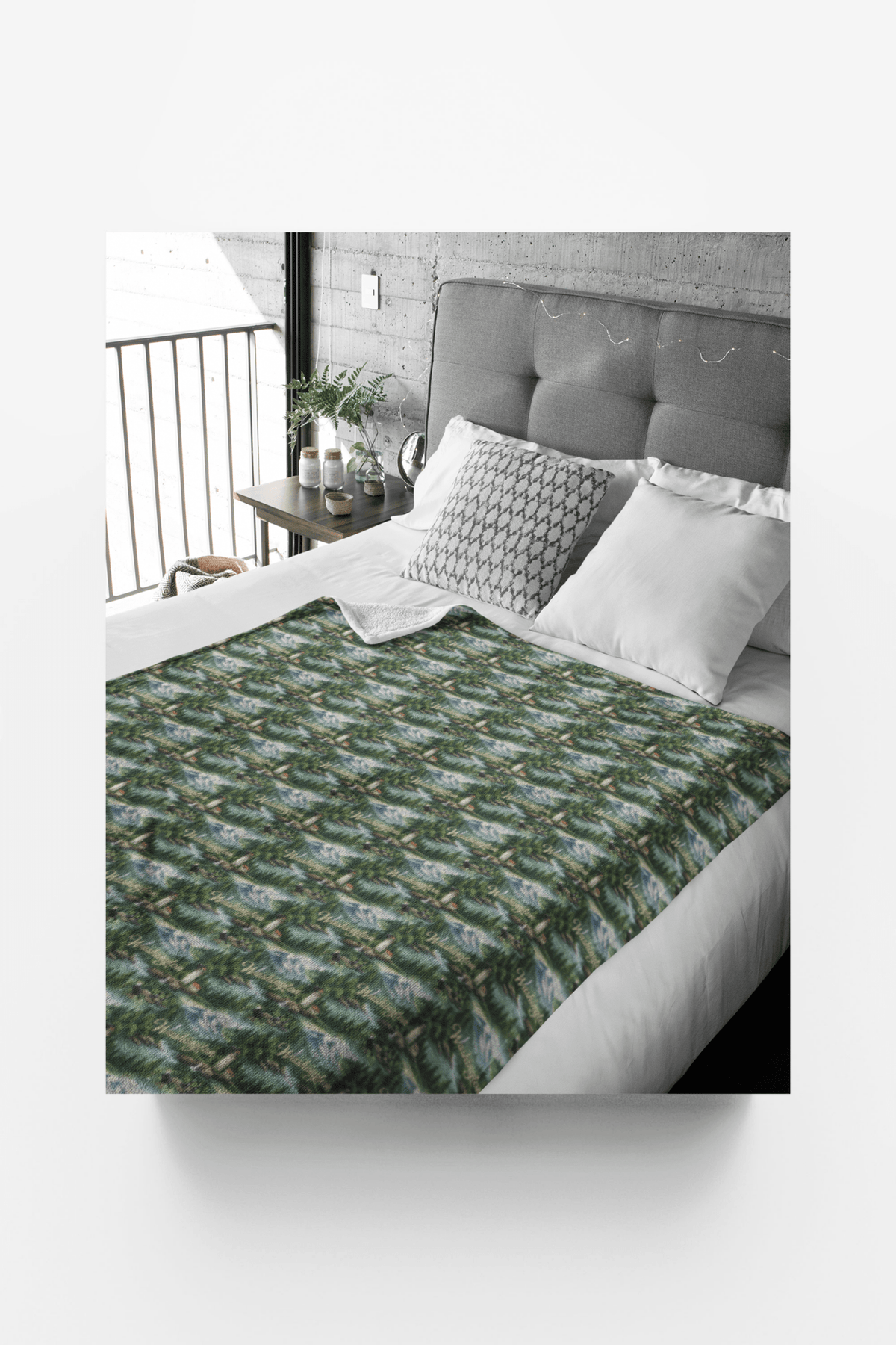 Washington Evergreen Coast Sherpa Blanket