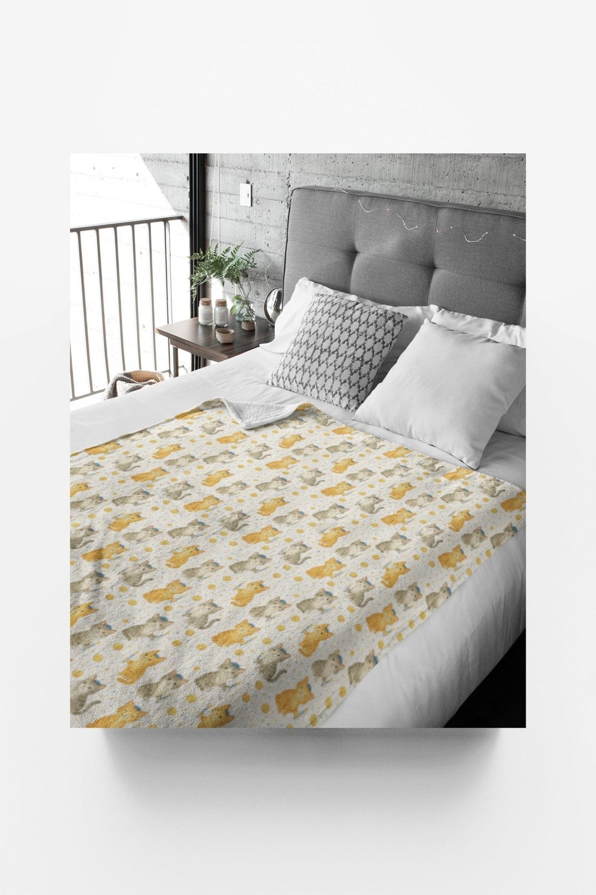 Hanukkah Critters Sherpa Blanket