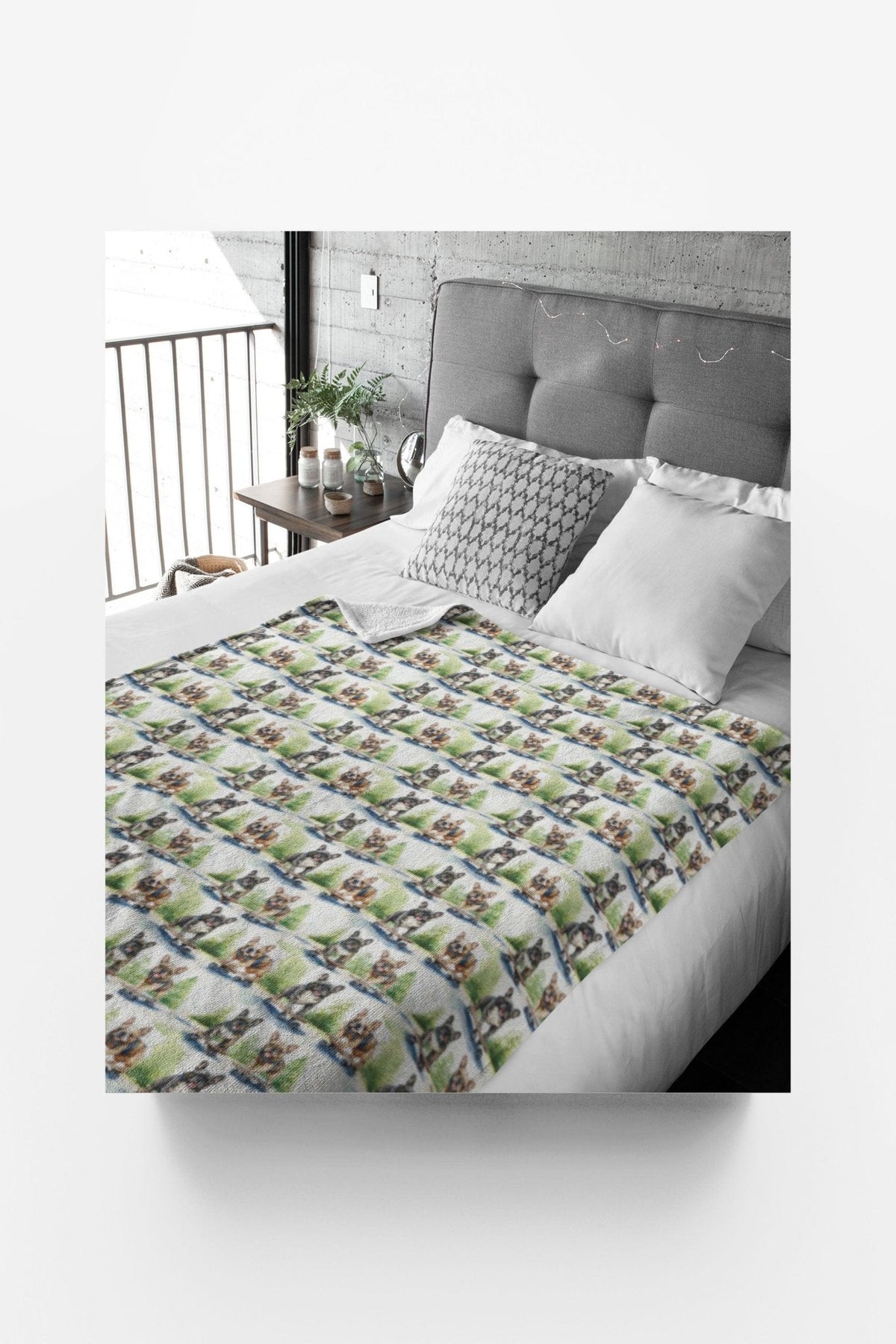 Frenchie Street Skates Sherpa Blanket