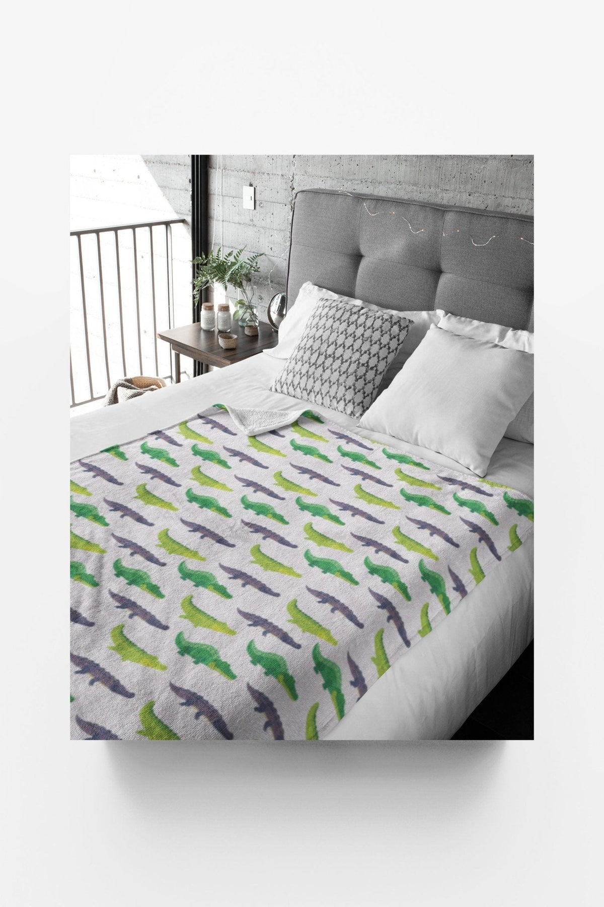 Swampy Smiles Sherpa Blanket