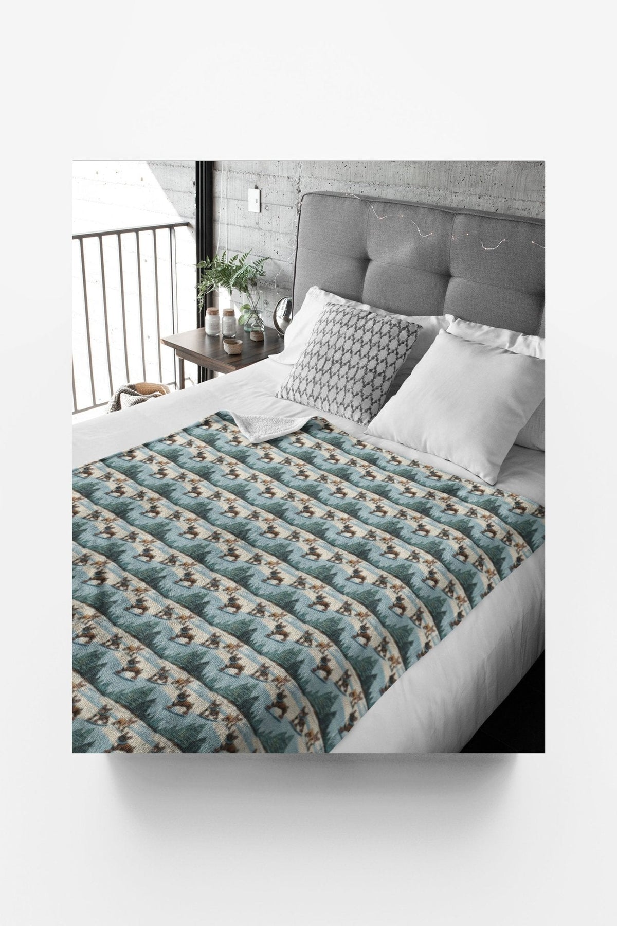 Frenchie Pirouettes Sherpa Blanket