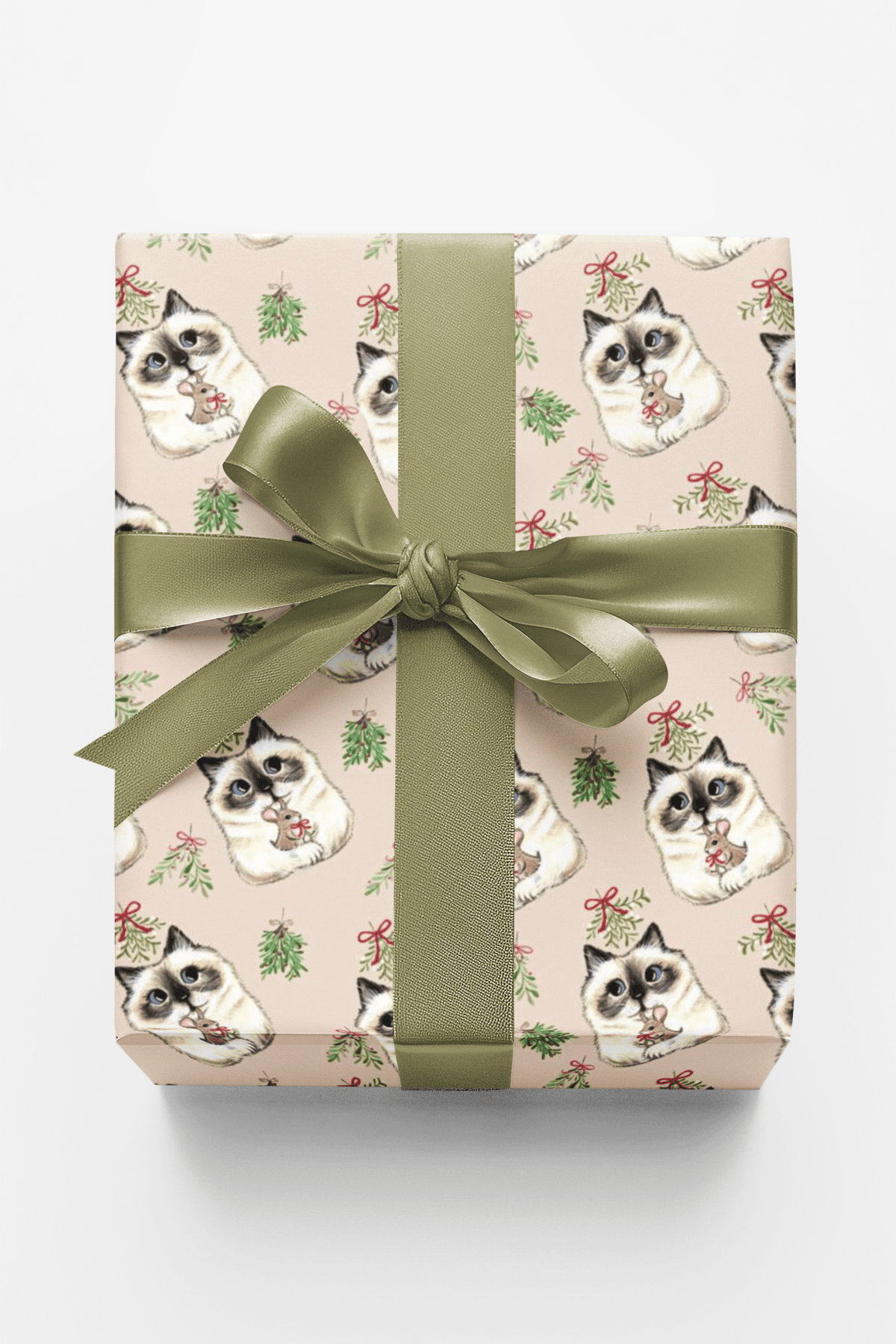 Mistletoe Kisses Wrapping Paper | Michelle Gilsey | Artist Corner