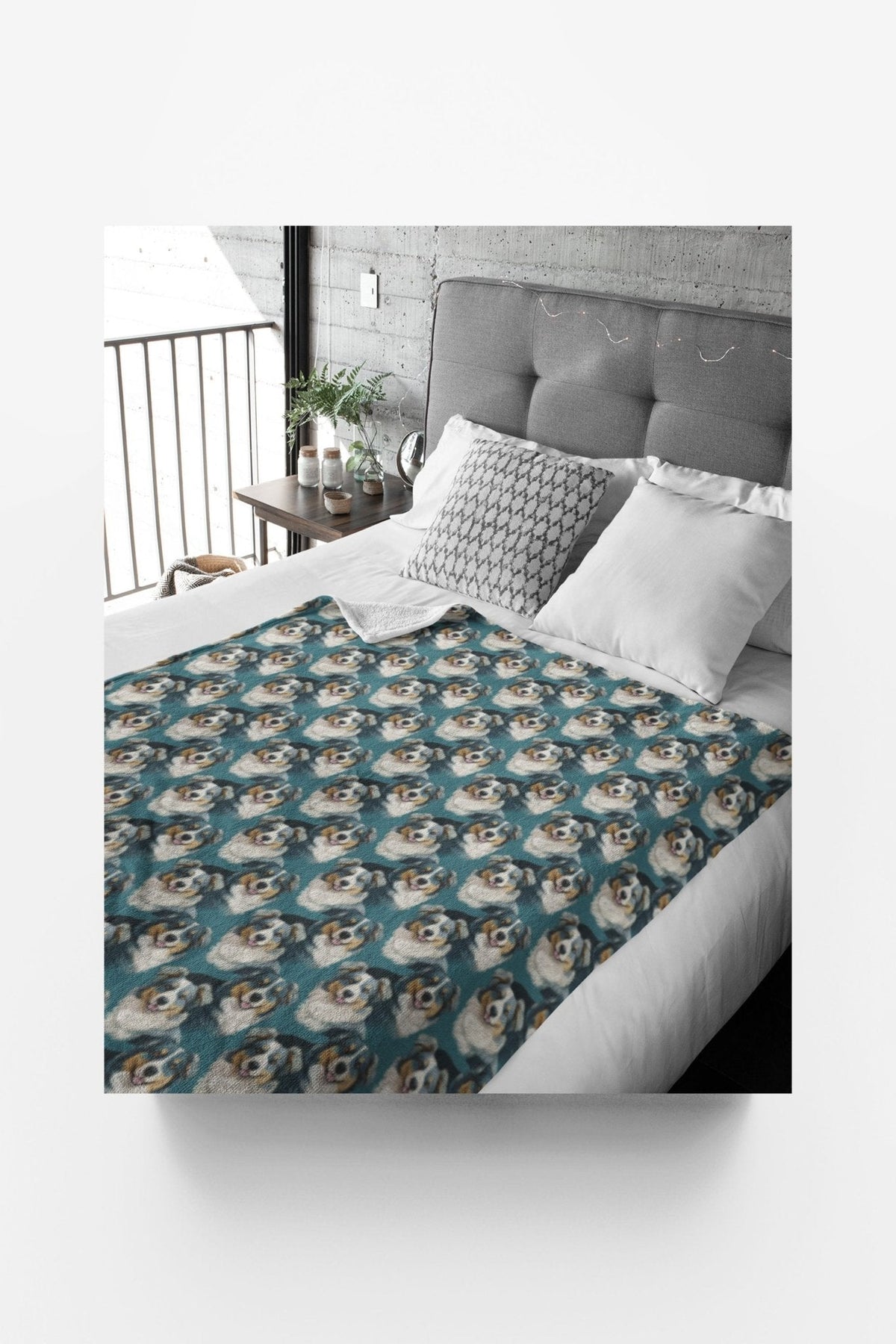 Australian Shepherd Your Heart Sherpa Blanket