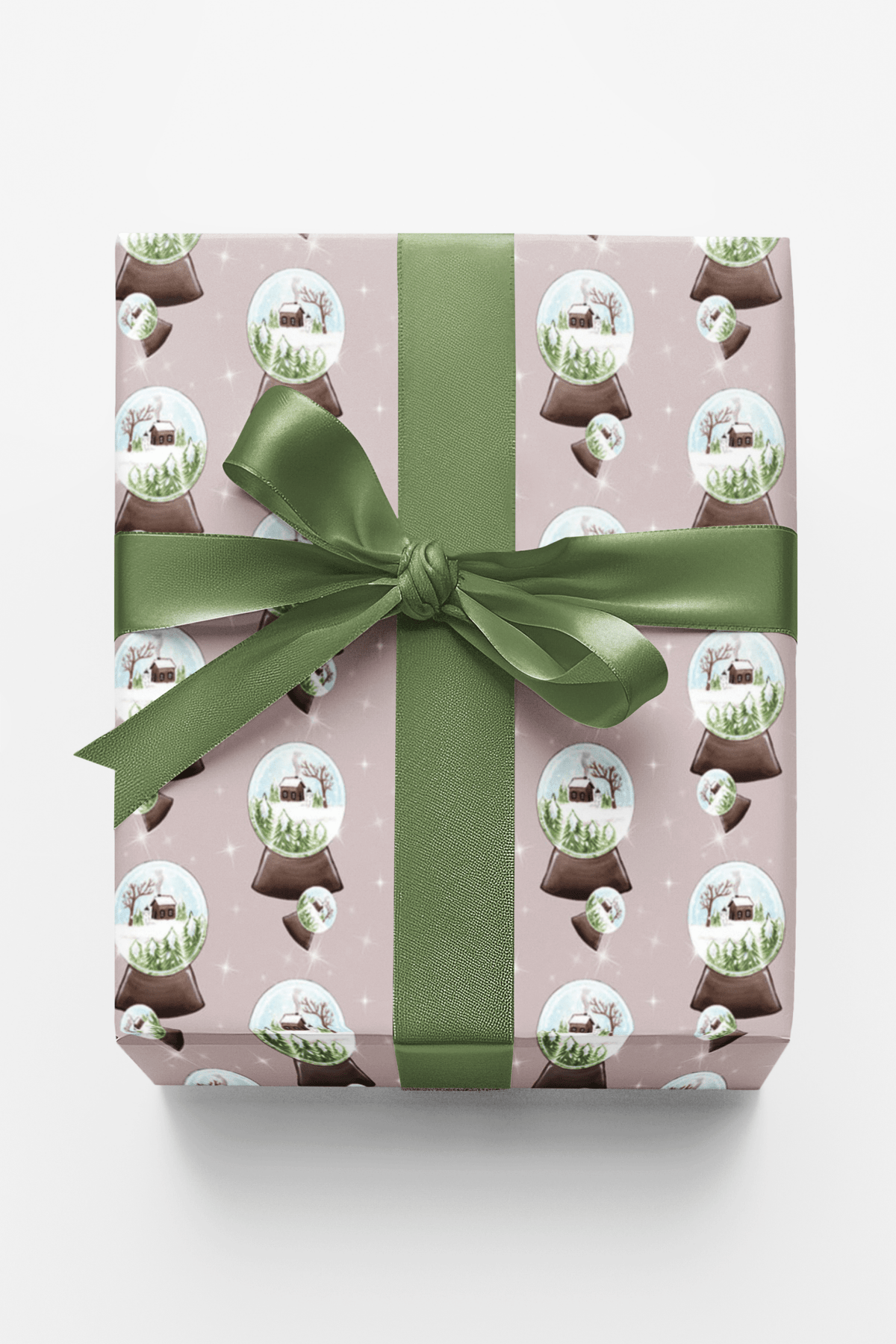 Winter Snow Globe Wrapping Paper | Michelle Gilsey | Artist Corner