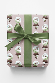 Winter Snow Globe Wrapping Paper | Michelle Gilsey | Artist Corner
