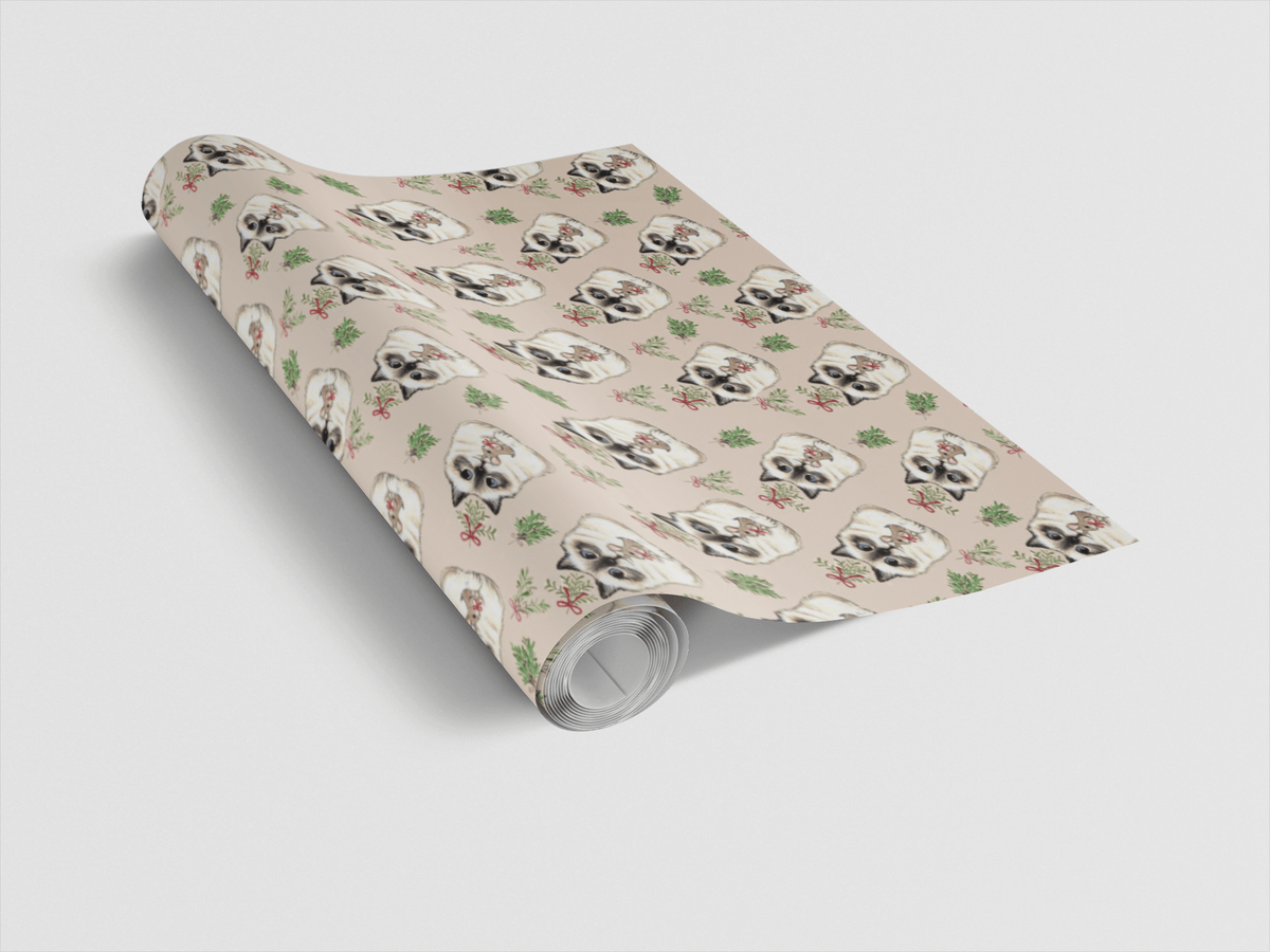 Mistletoe Kisses Wrapping Paper | Michelle Gilsey | Artist Corner
