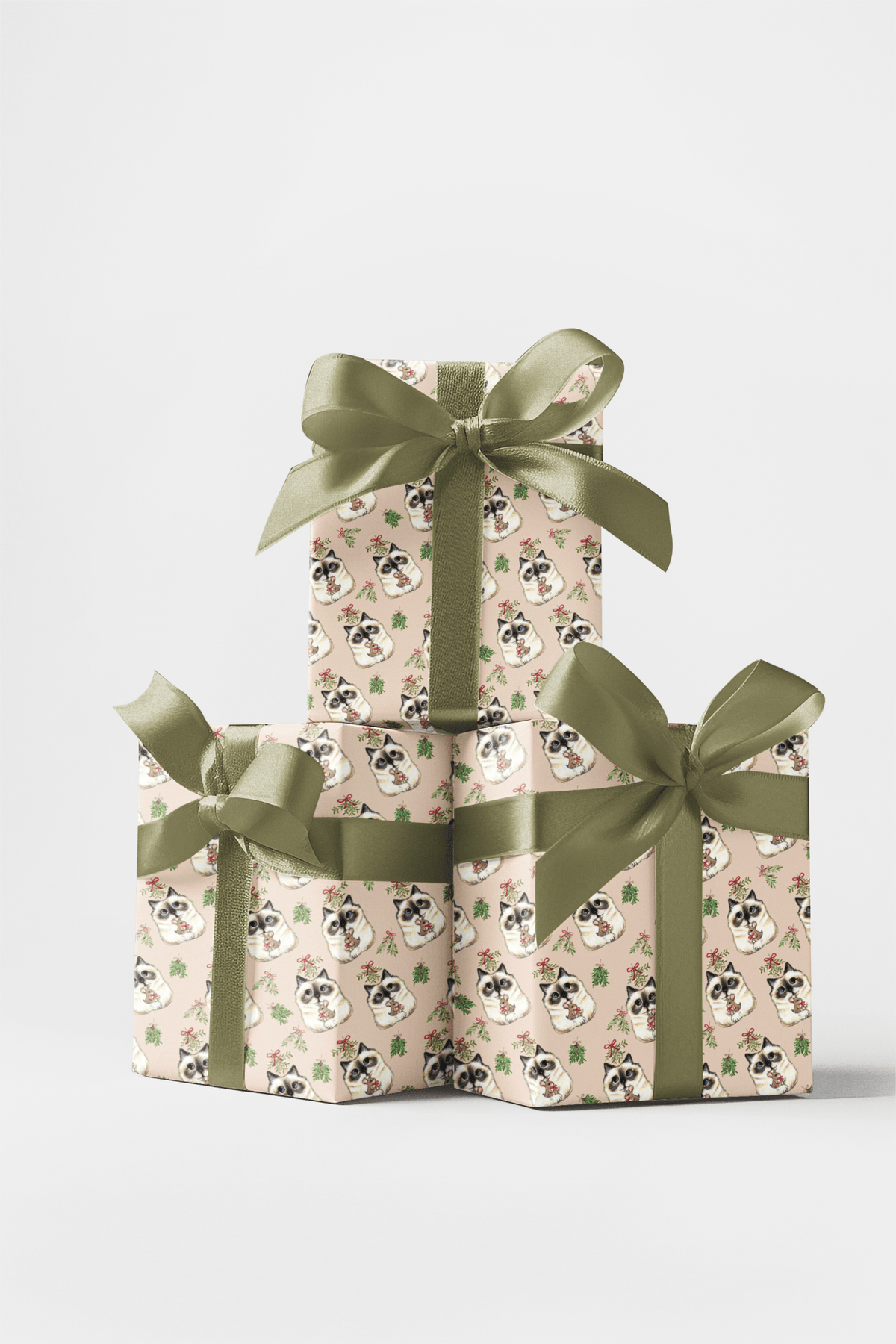Mistletoe Kisses Wrapping Paper | Michelle Gilsey | Artist Corner