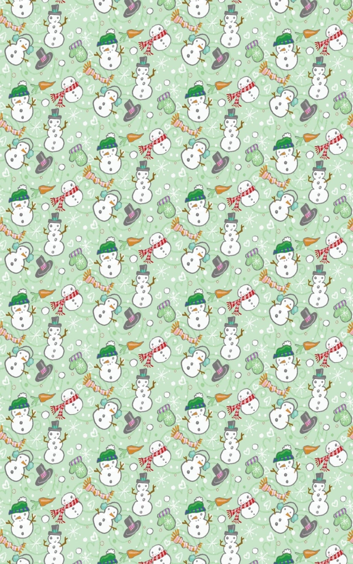 Snowmen Plentiful Wrapping Paper | Michelle Gilsey | Artist Corner