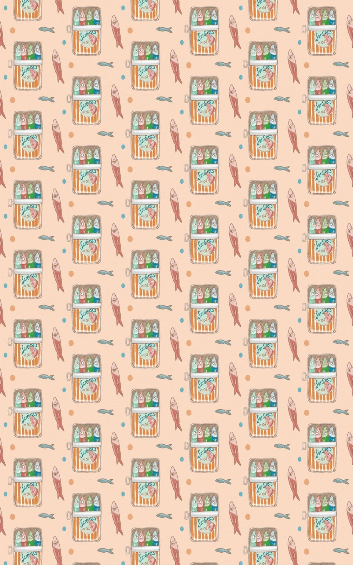 Box Of Fish Wrapping Paper | Michelle Gilsey | Artist Corner