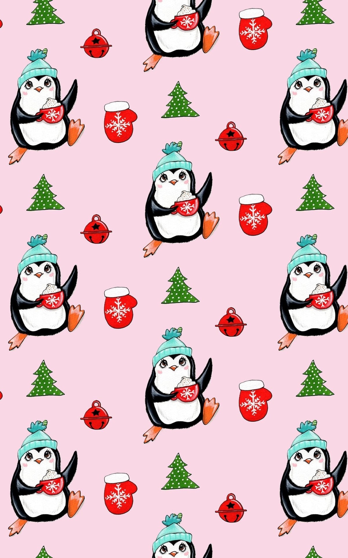 Winter Fun Penguin Wrapping Paper | Michelle Gilsey | Artist Corner