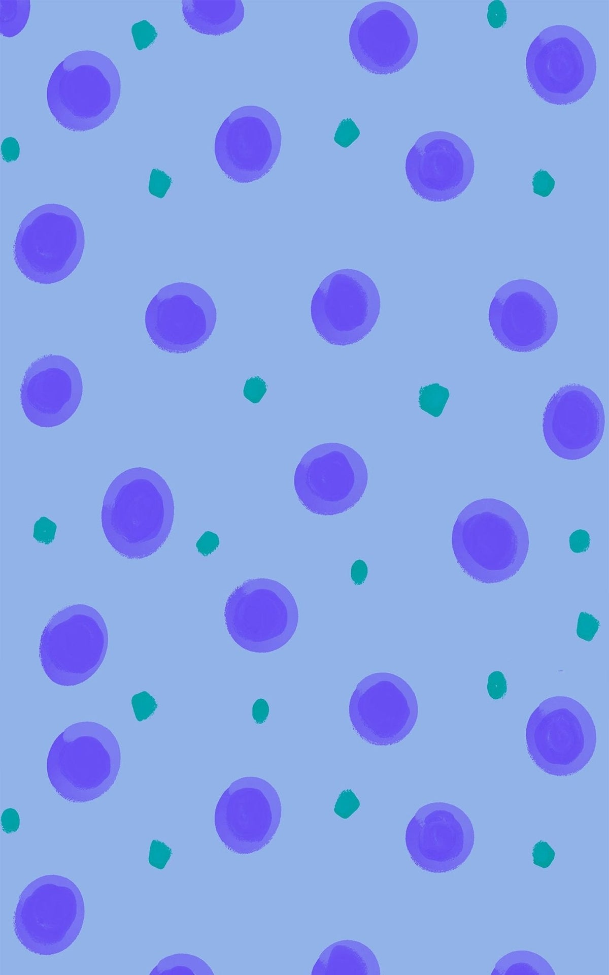 Periwinkle Polka Dots Wrapping Paper | Michelle Gilsey | Artist Corner