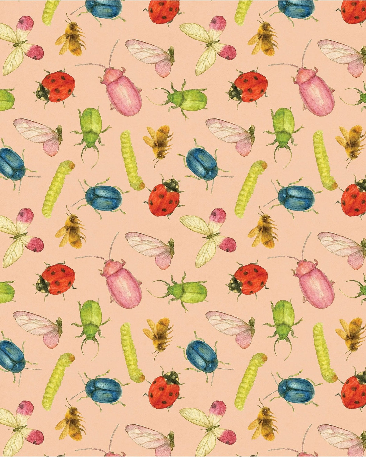 Garden Bug Waltz Sherpa Blanket