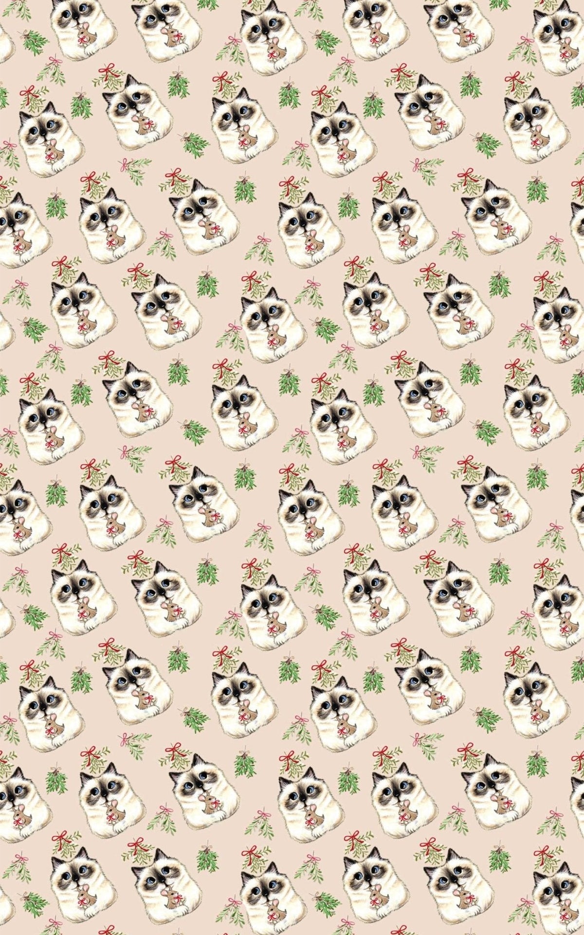 Mistletoe Kisses Wrapping Paper | Michelle Gilsey | Artist Corner