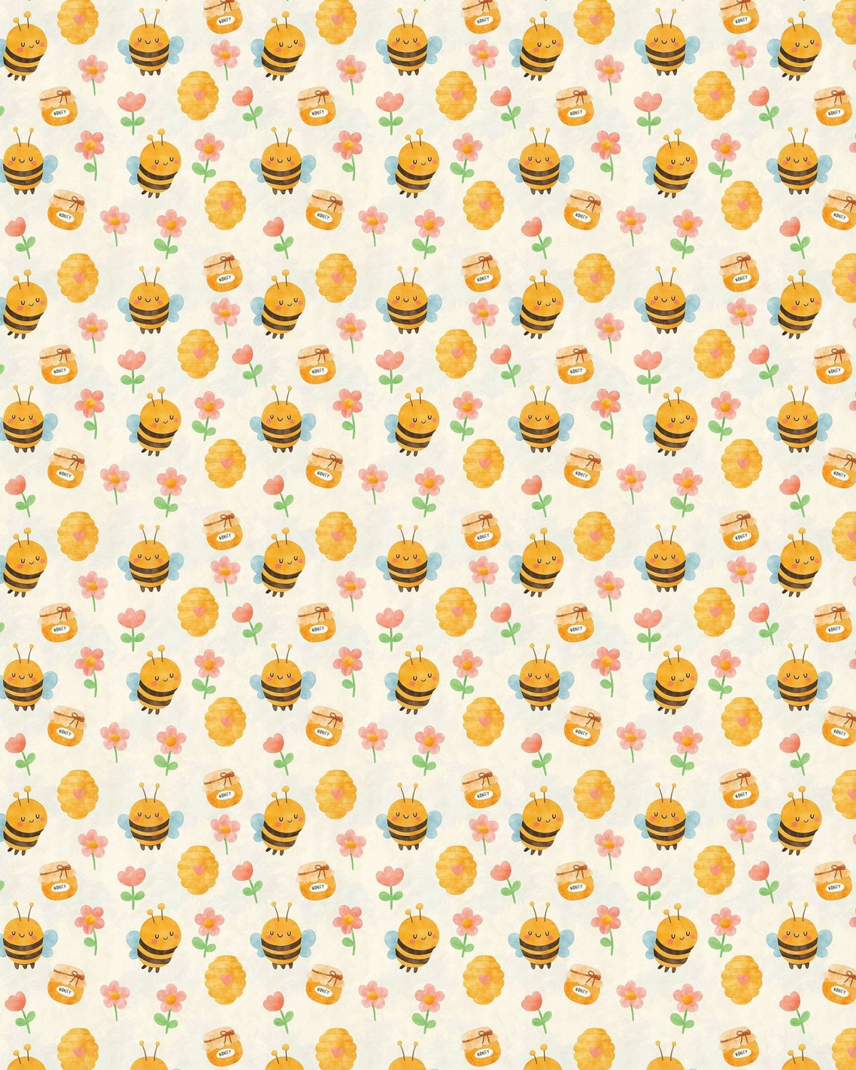 Happy Honeybees Sherpa Blanket