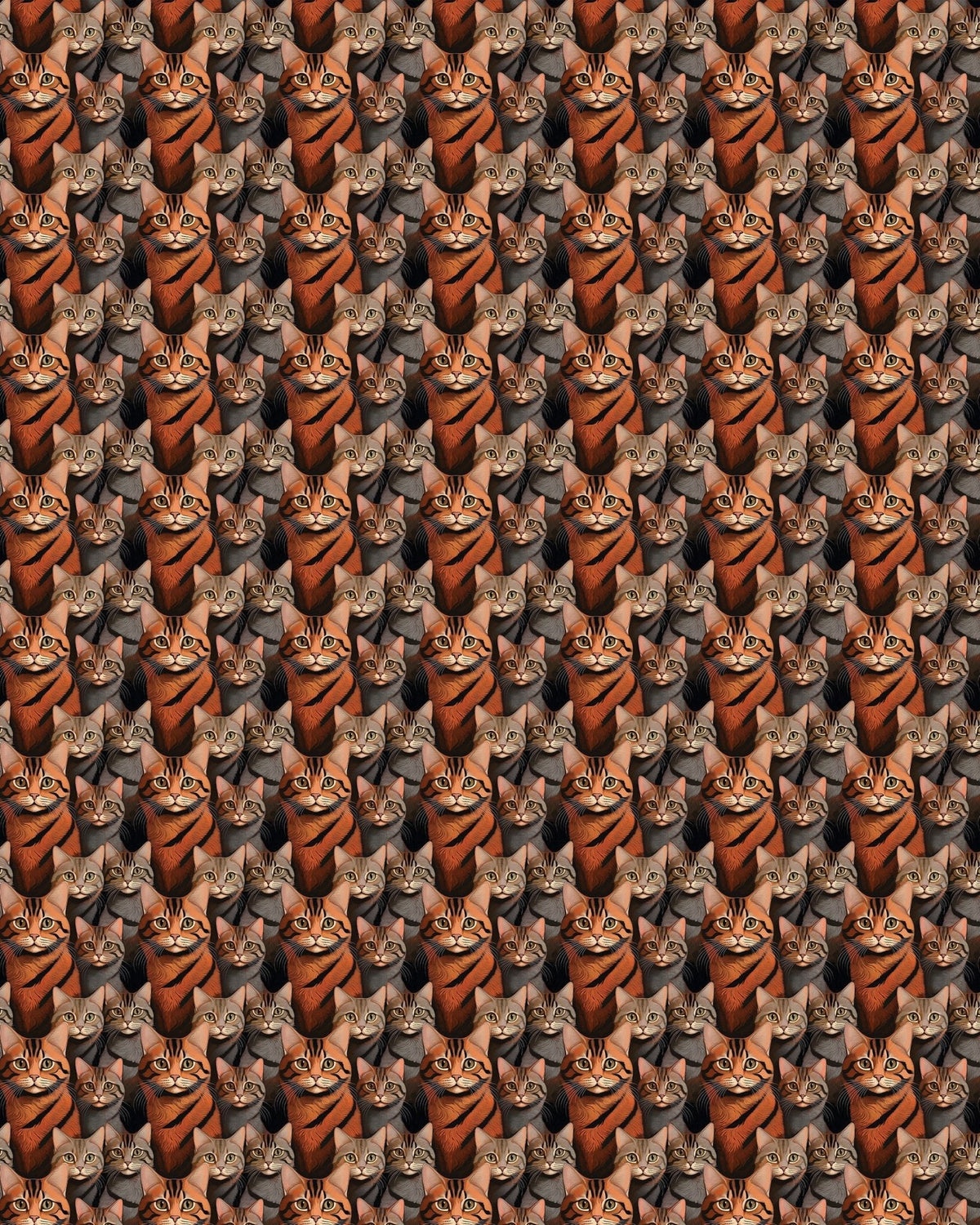 The Tabby Cat Parade Sherpa Blanket