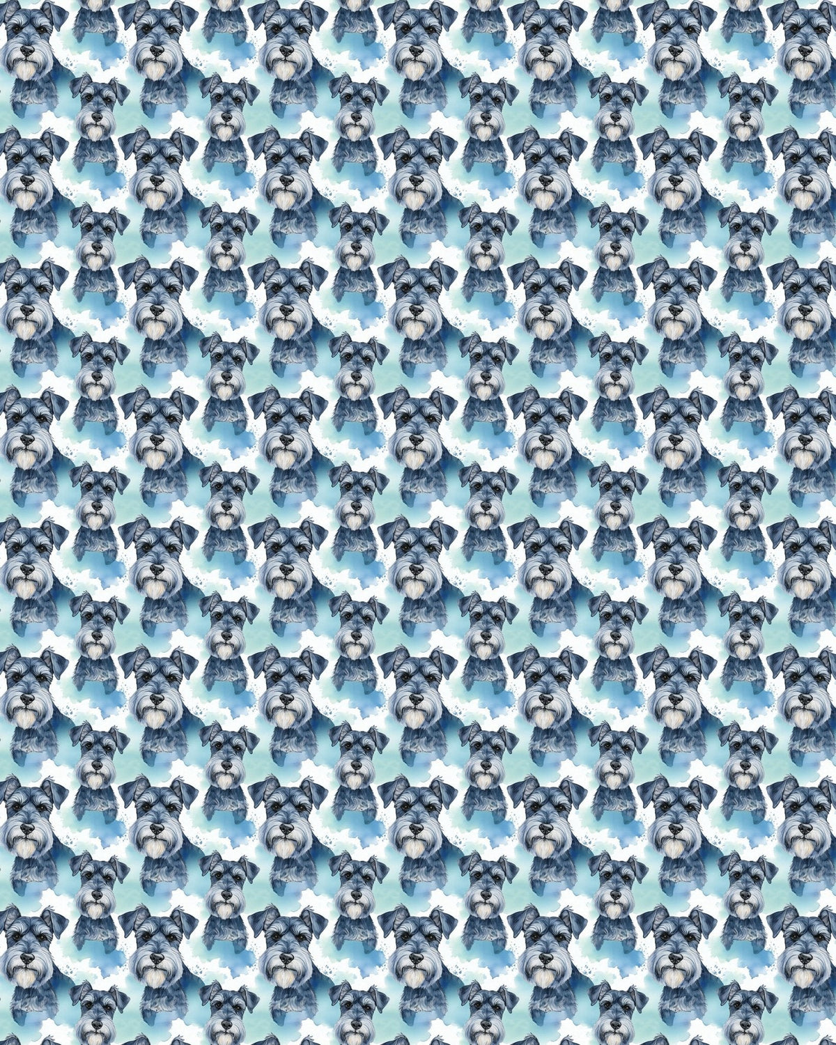 Schnauzer Chic Sherpa Blanket