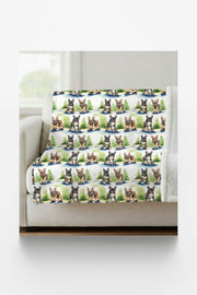Frenchie Street Skates Sherpa Blanket