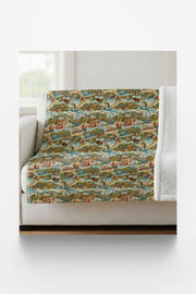 Missouri Postcard Memories Sherpa Blanket
