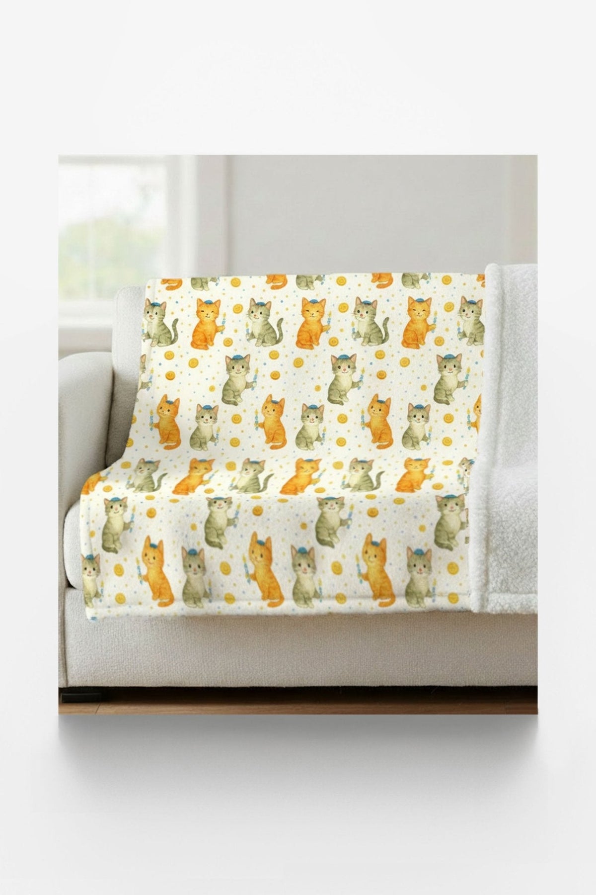 Hanukkah Critters Sherpa Blanket