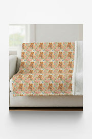 Penny Pastel Garden Sherpa Blanket
