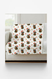 Winter Watch Rottweiler Sherpa Blanket