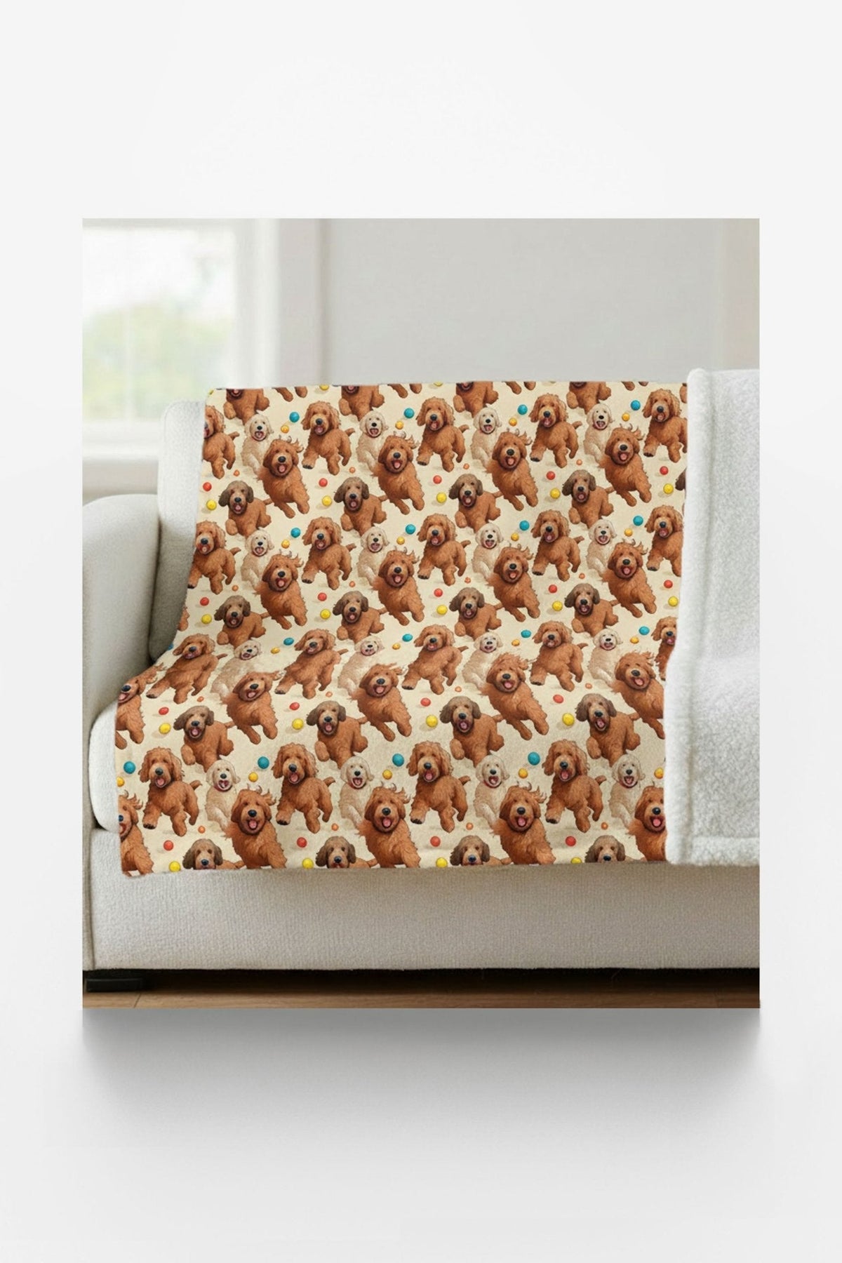 Doodle Frolics Sherpa Blanket