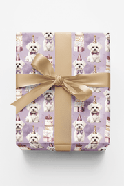 Maltese Birthday Bash Wrapping Paper