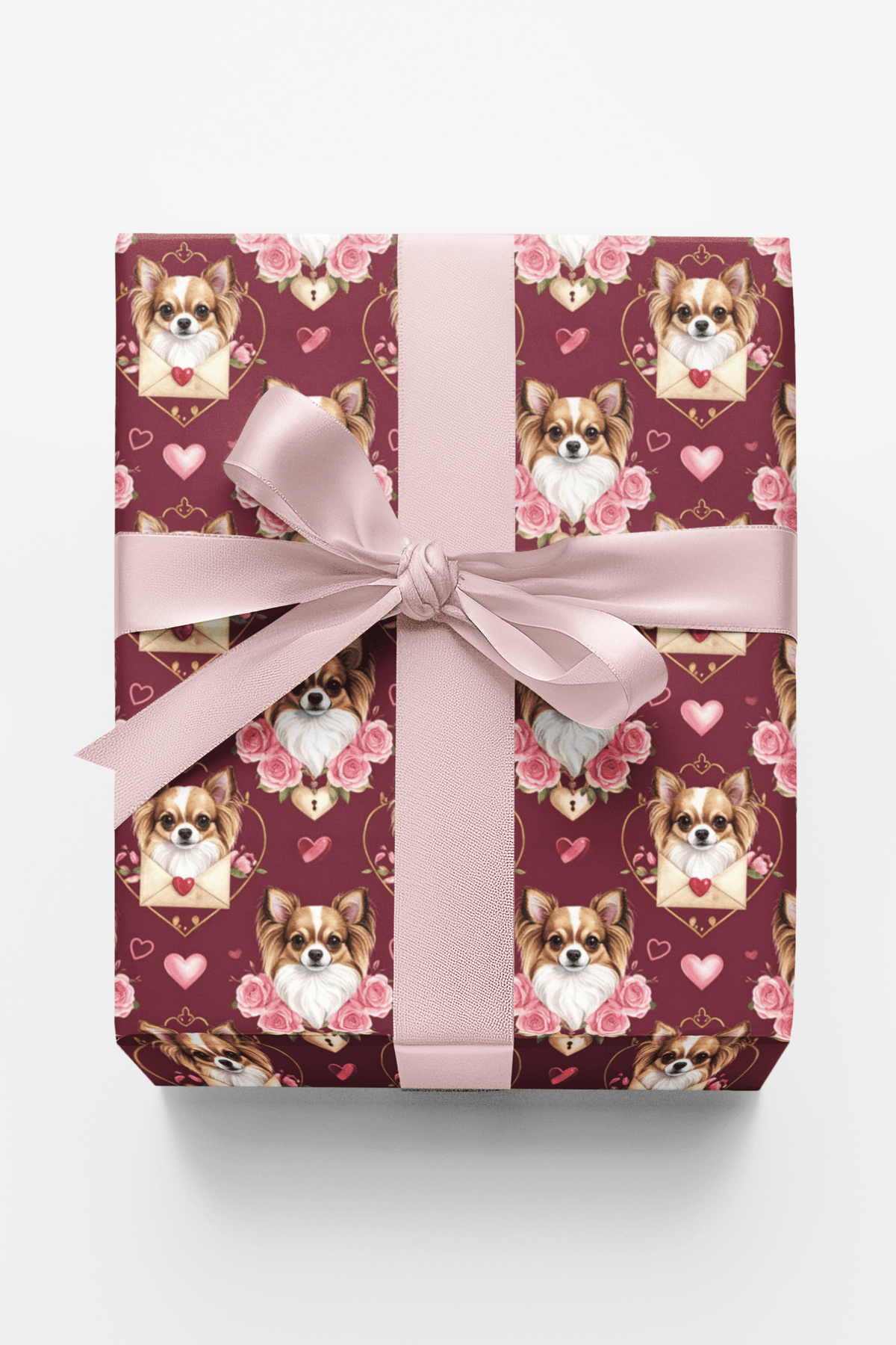 Valentine’s Chihuahua Sweethearts Wrapping Paper