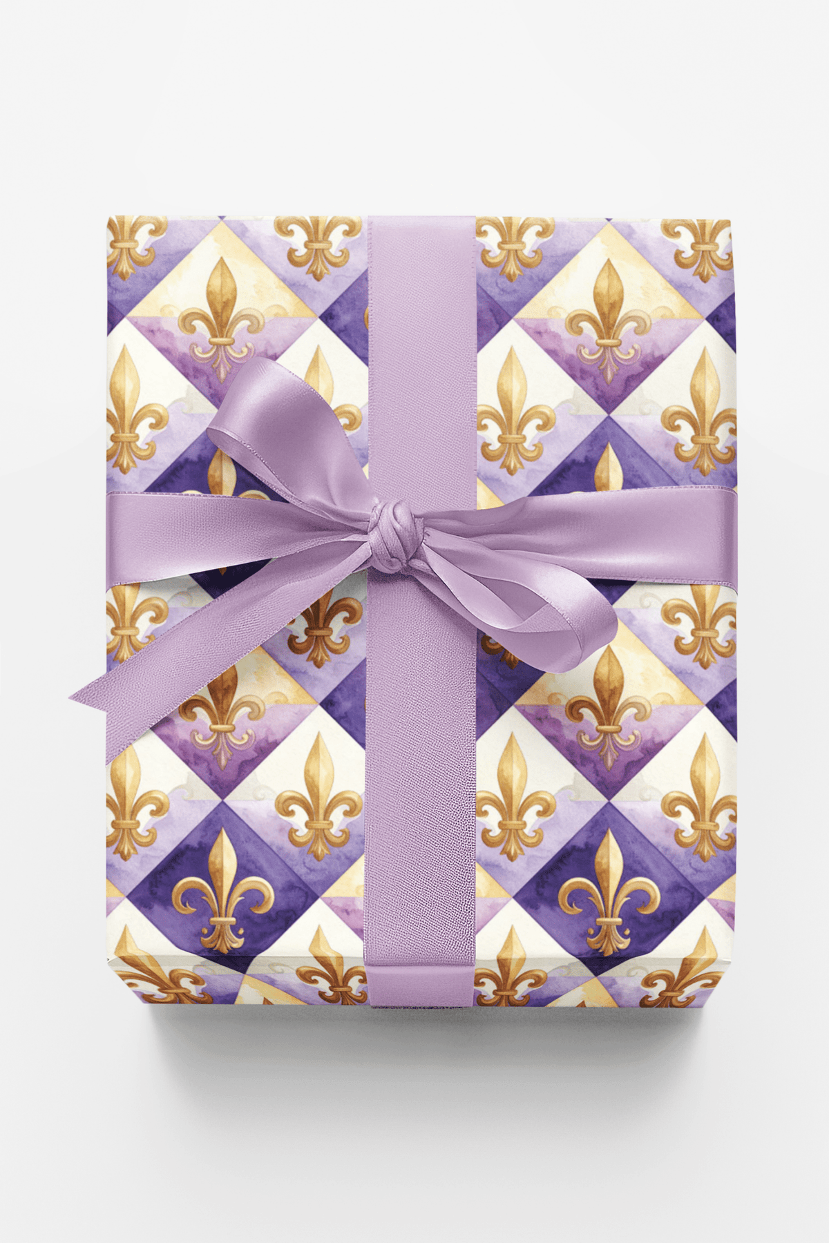 Fleur-de-lis & Royal Medallion Wrapping Paper