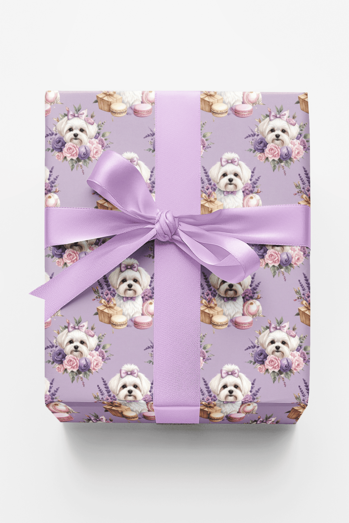 Parisian Maltese Celebration Wrapping Paper