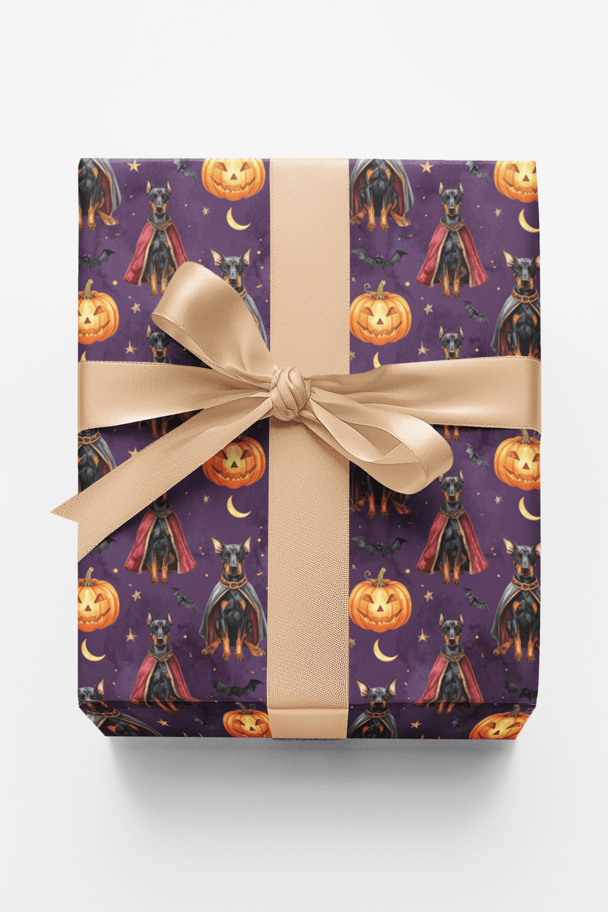 Gothic Halloween Dobermans Wrapping Paper