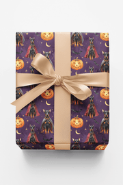 Gothic Halloween Dobermans Wrapping Paper