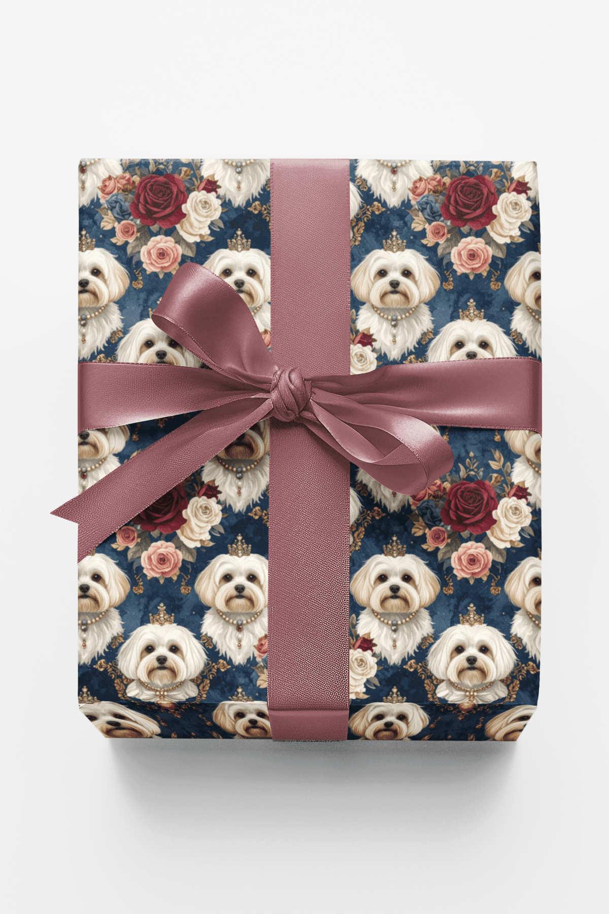 Regal Maltese Celebration Wrapping Paper