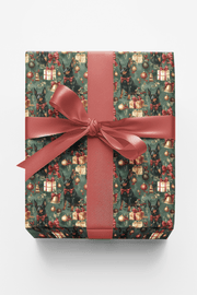 Victorian Christmas Doberman Wrapping Paper