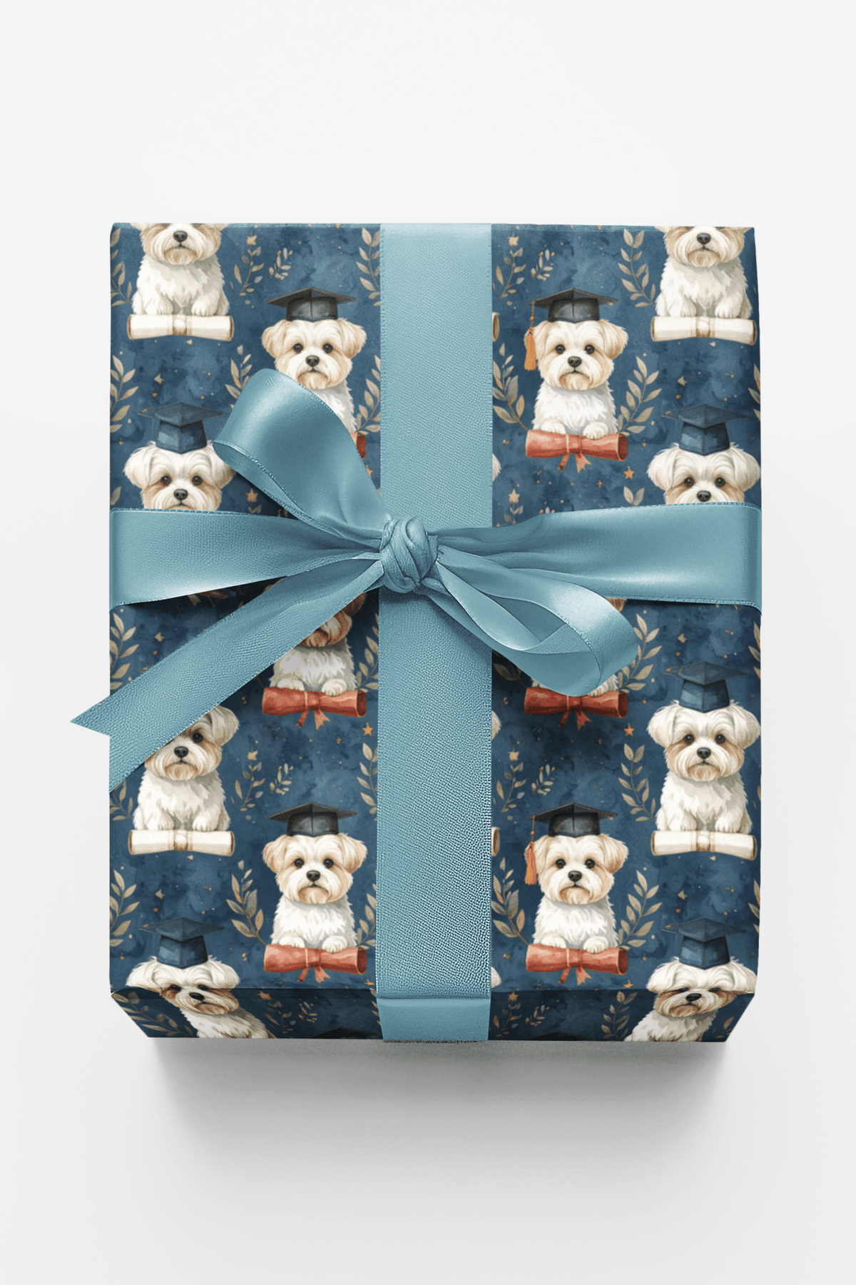 Graduation Maltese Wrapping Paper