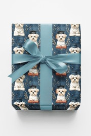 Graduation Maltese Wrapping Paper
