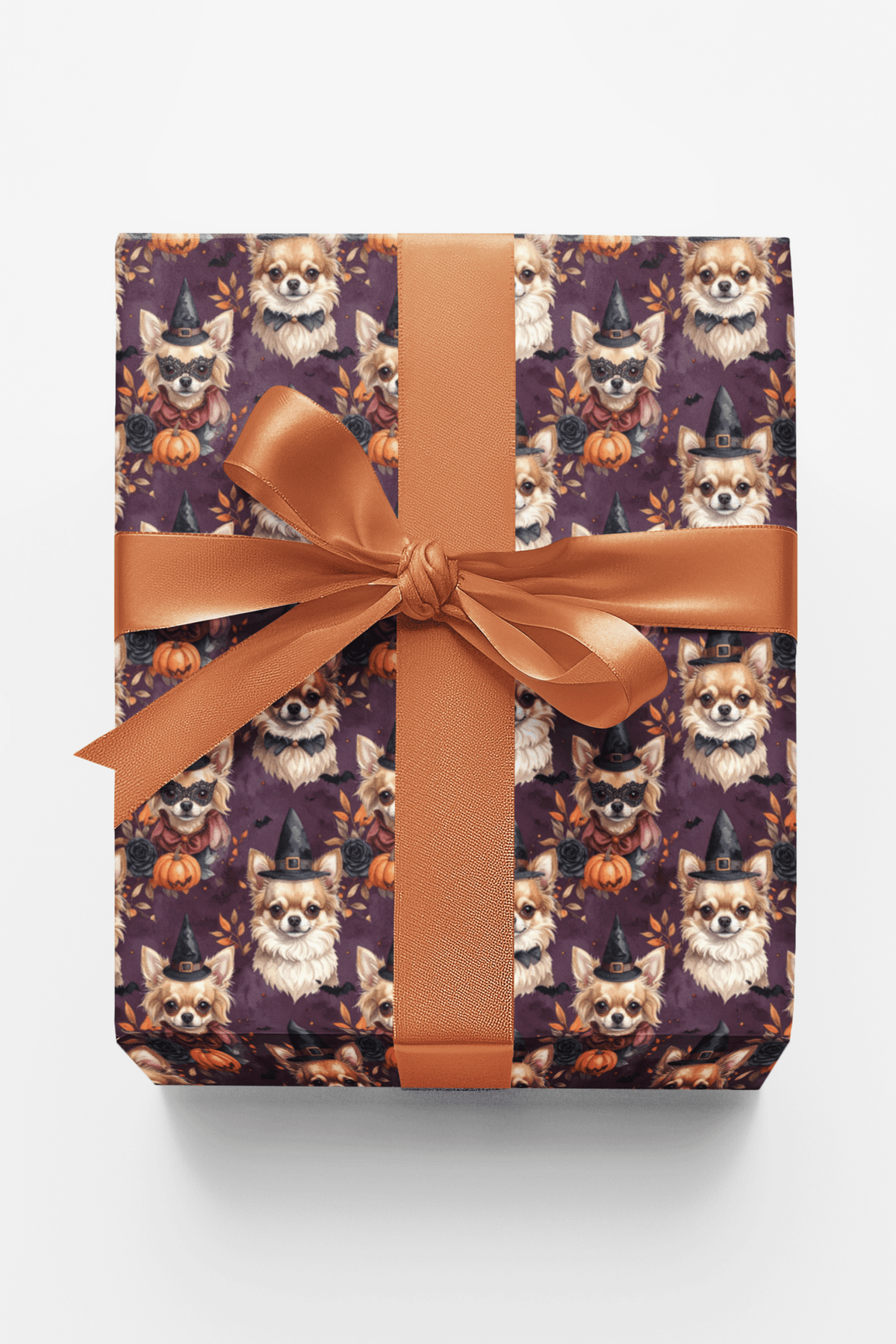 Halloween Chihuahua Masquerade Wrapping Paper